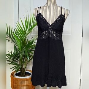 Victoria’s Secret PINK Black Lace Dress Size L